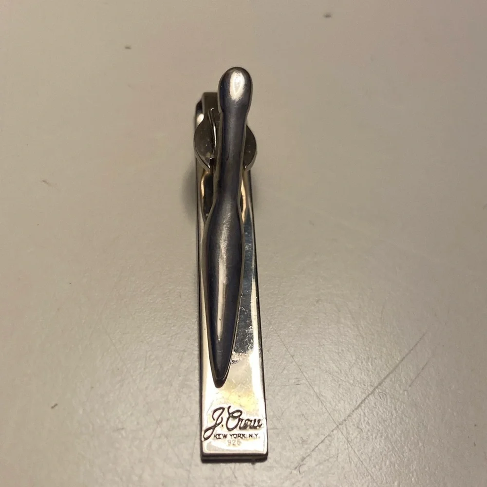 J.Crew Elegant Silver Tie Clip - Picture 2 of 4